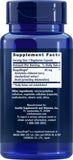 Life Extension cápsula vegetal en primer plano mostrando textura y facilidad de ingesta