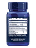 Life Extension primer plano de softgel que muestra textura y fácil ingestión