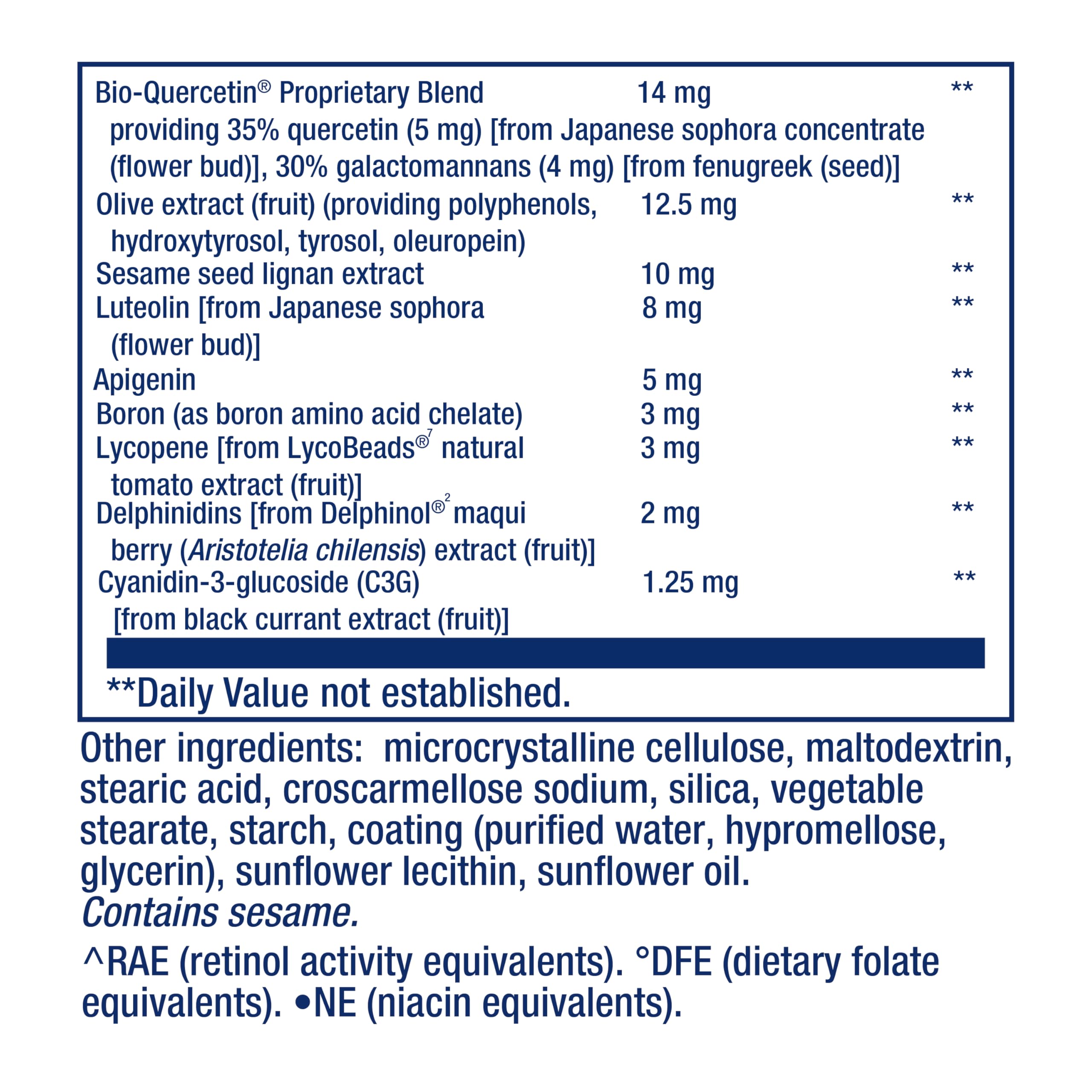 Life Extension primer plano de extractos vegetales que apoya acción antioxidante