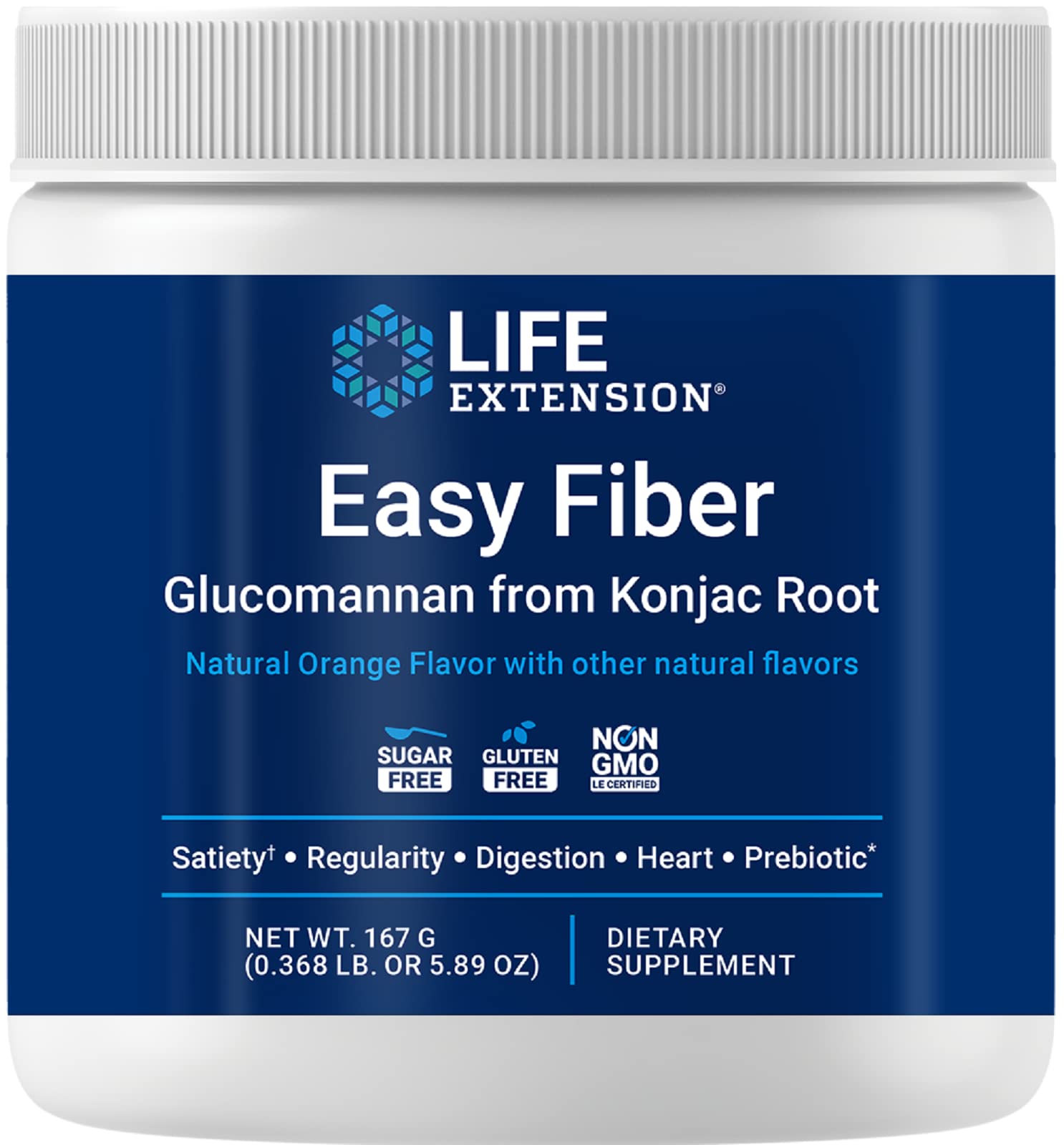 Life Extension envase frontal mostrando etiqueta clara y beneficios