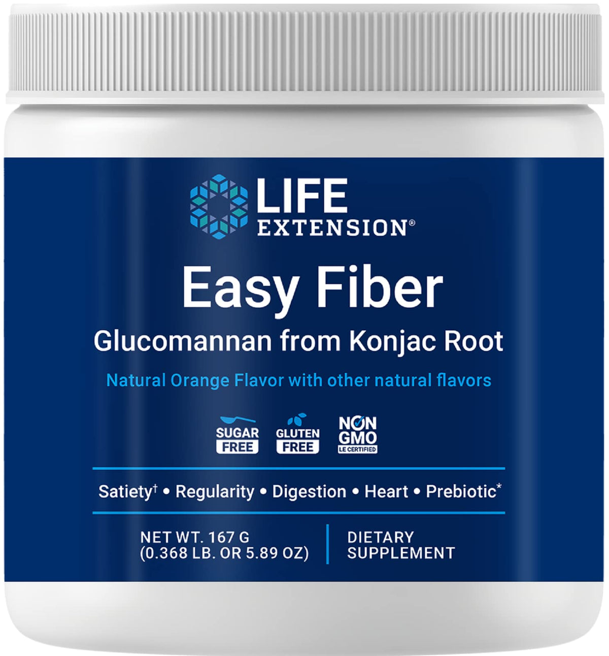Life Extension envase frontal mostrando etiqueta clara y beneficios