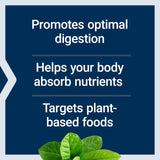 Life Extension en uso junto a plato de legumbres mostrando apoyo para digestión vegetal