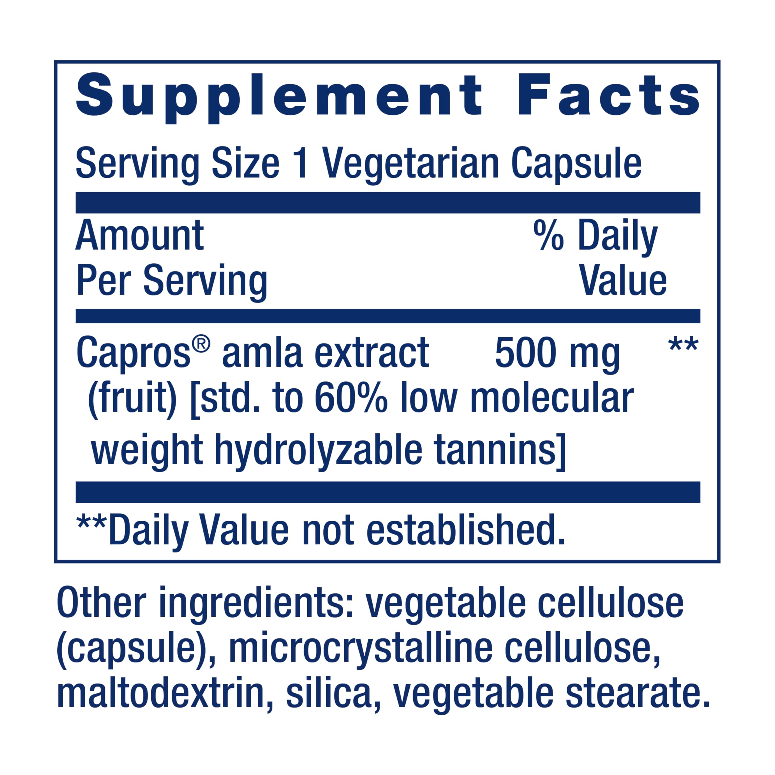 Life Extension etiqueta en primer plano con información de ingredientes y pureza