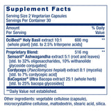 Life Extension etiqueta con lista de ingredientes y certificaciones claras