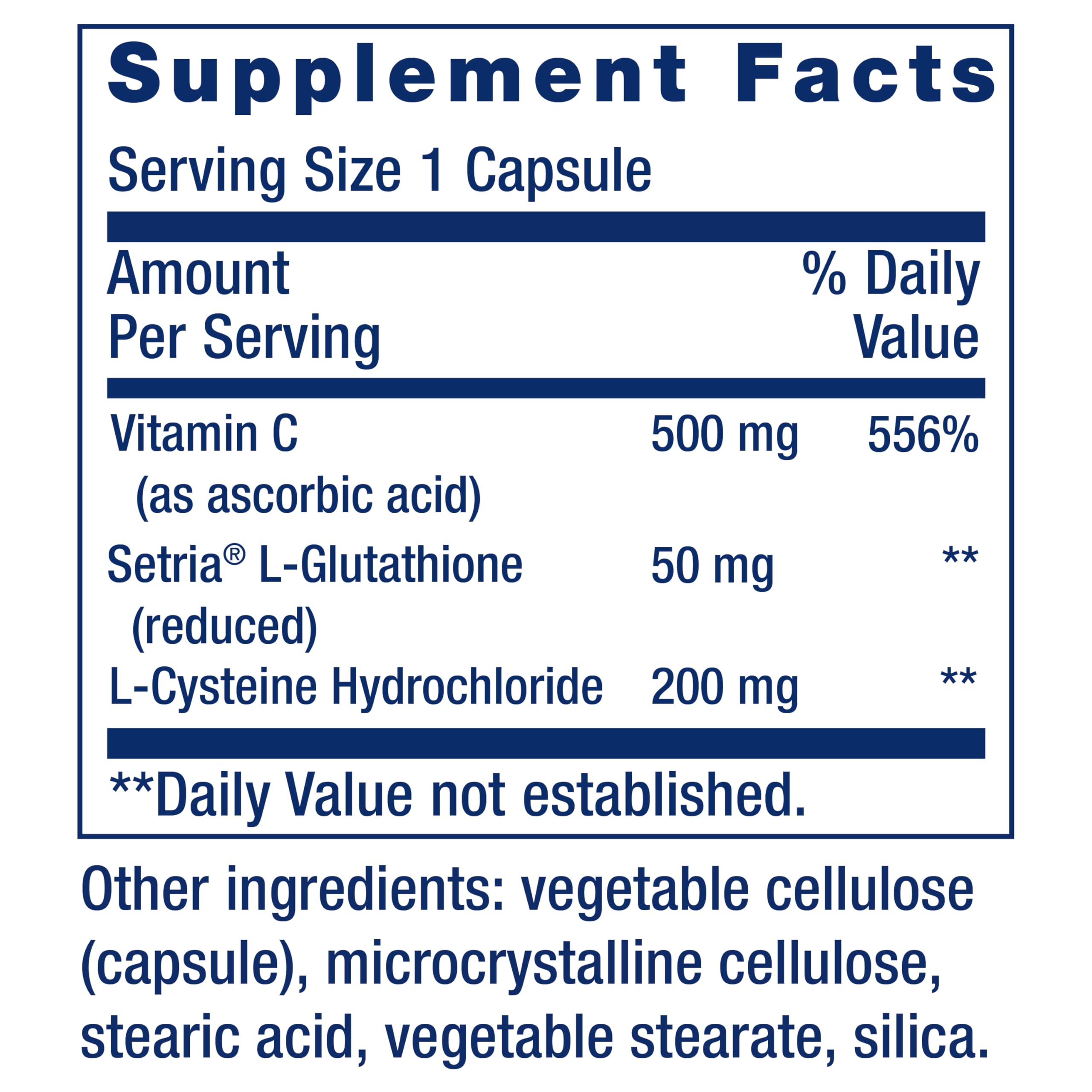 Life Extension etiqueta con lista de ingredientes y dosis visibles