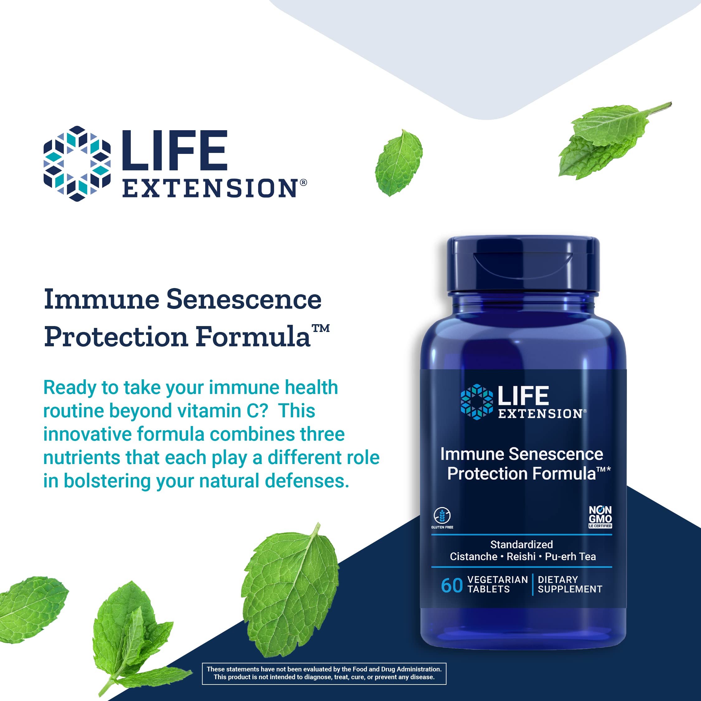 Life Extension etiqueta con ingredientes estandarizados y datos de dosificación