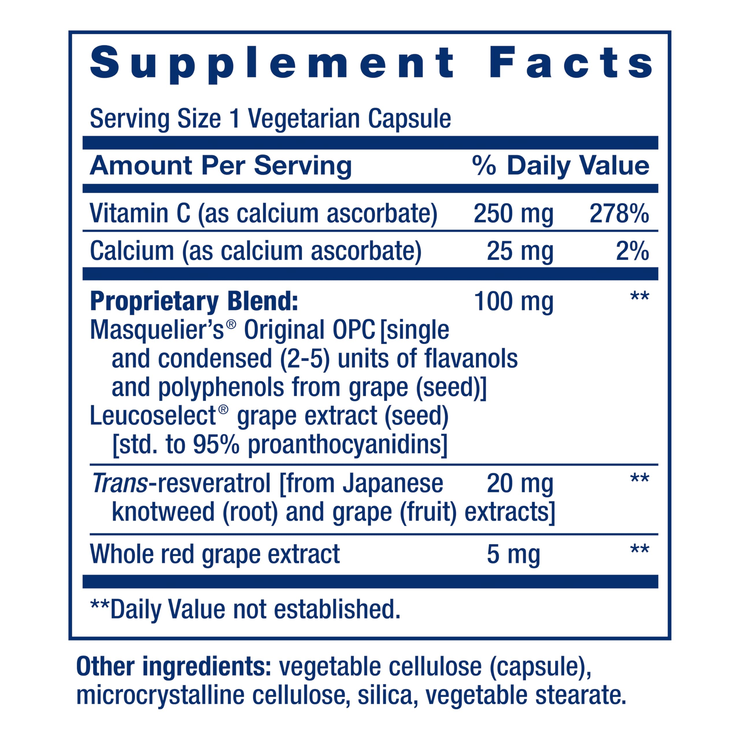 Life Extension etiqueta con lista de ingredientes, útil para ver composición