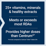 Life Extension lista de ingredientes visible que destaca más de 25 nutrientes