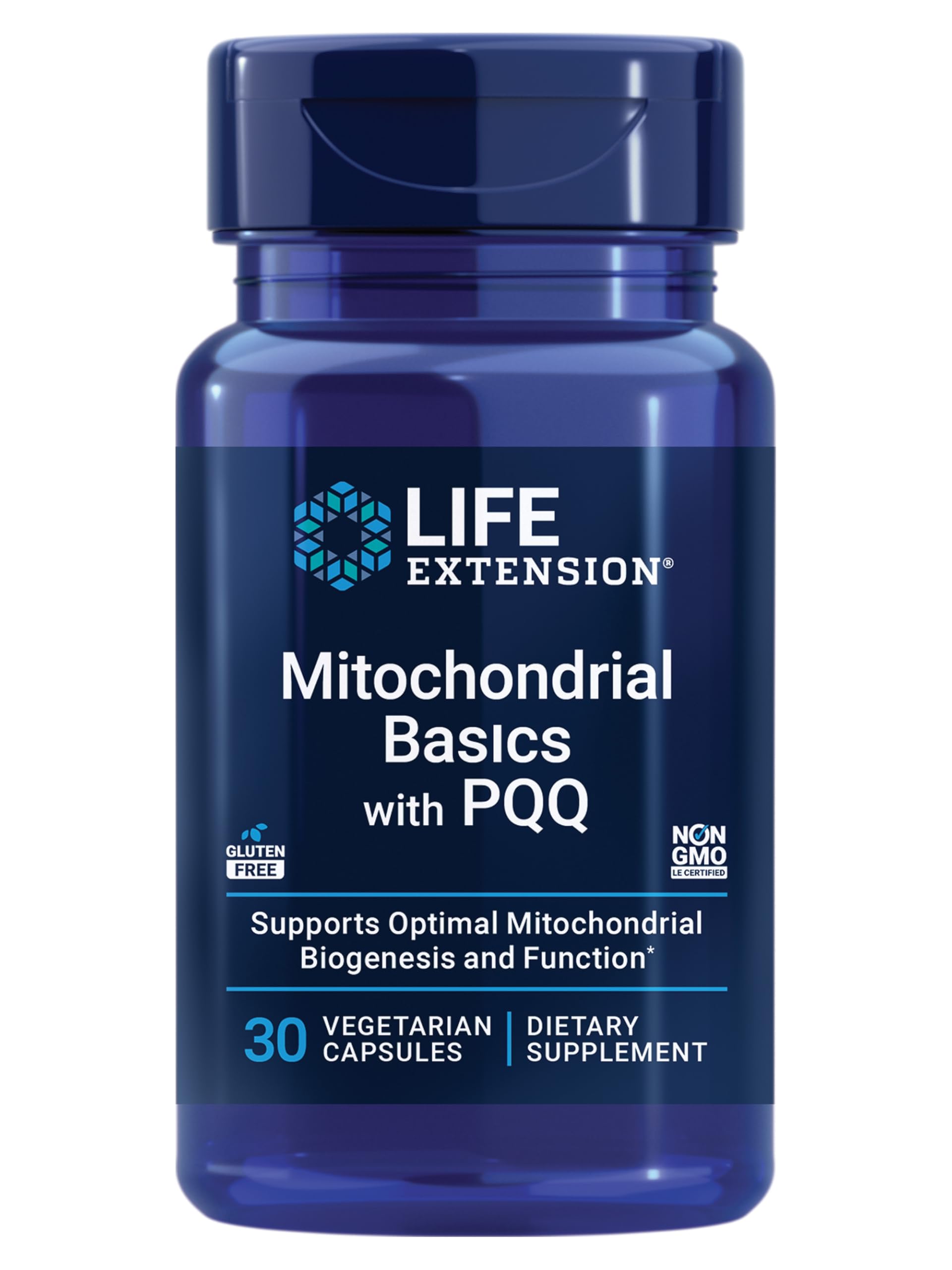 Life Extension frasco frontal del producto mostrando etiqueta informativa y confianza