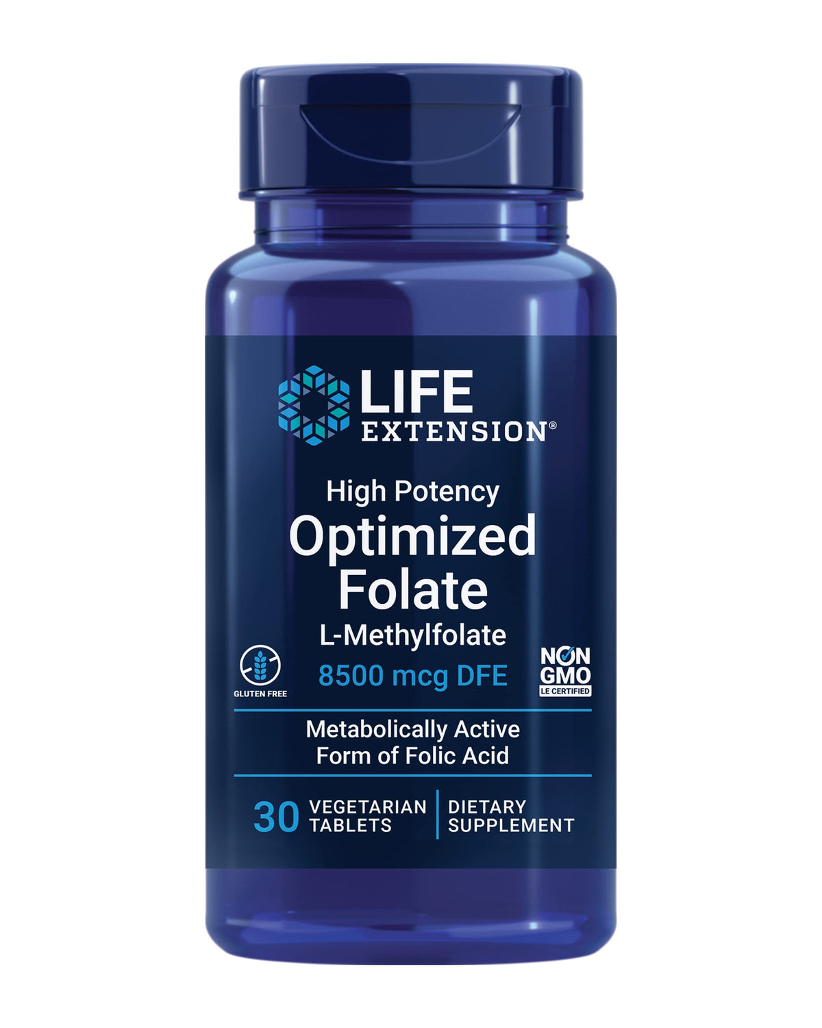 Life Extension frente del empaque del suplemento con etiqueta legible y confianza