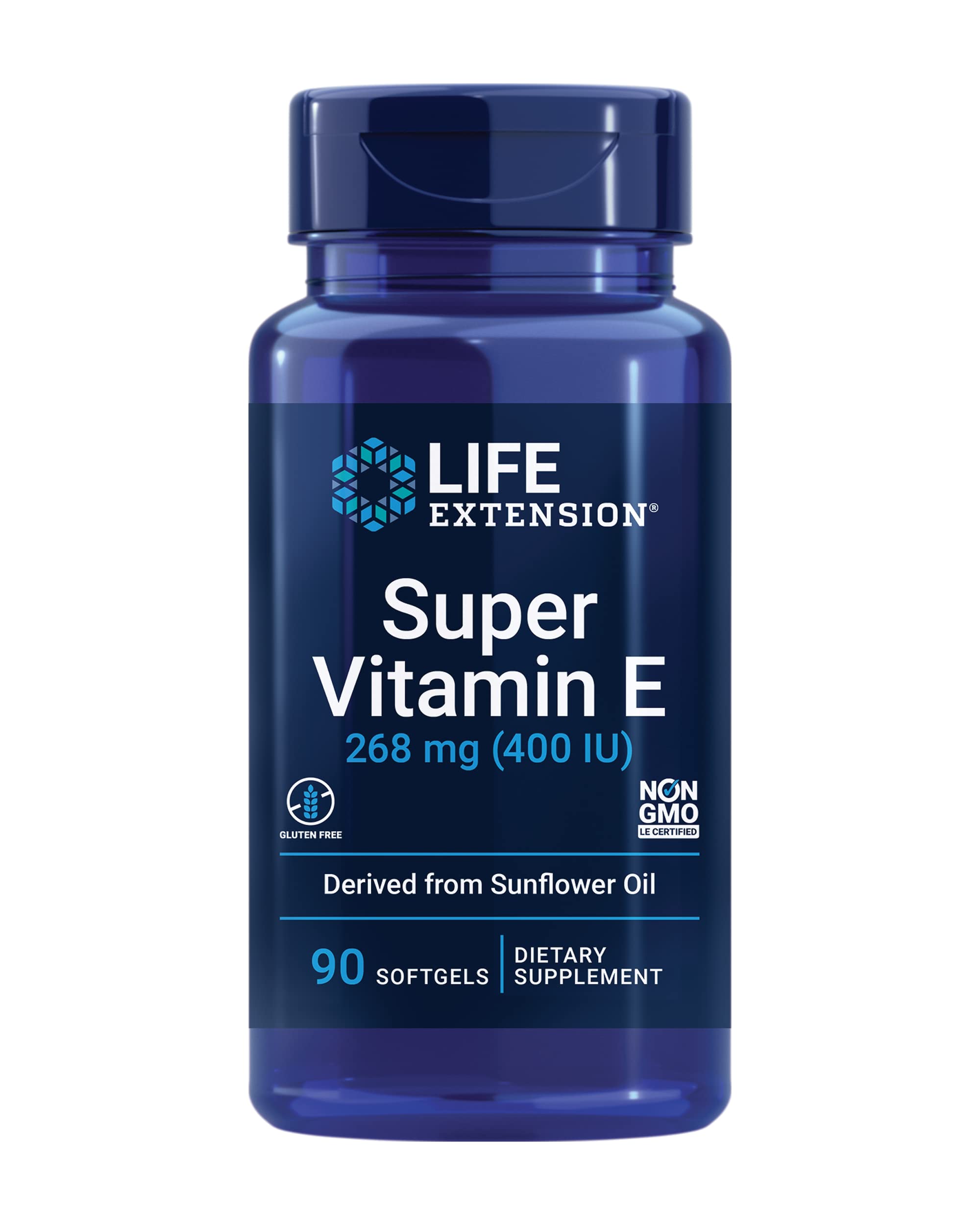 Life Extension frente del empaque mostrando 90 cápsulas y beneficios