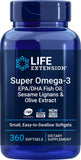 Life Extension frente del empaque que muestra 360 cápsulas y beneficios