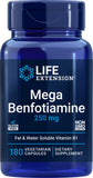 Life Extension frente del envase mostrando Mega Benfotiamine y dosis
