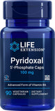 Life Extension envase frontal P5P mostrando información y beneficios claros