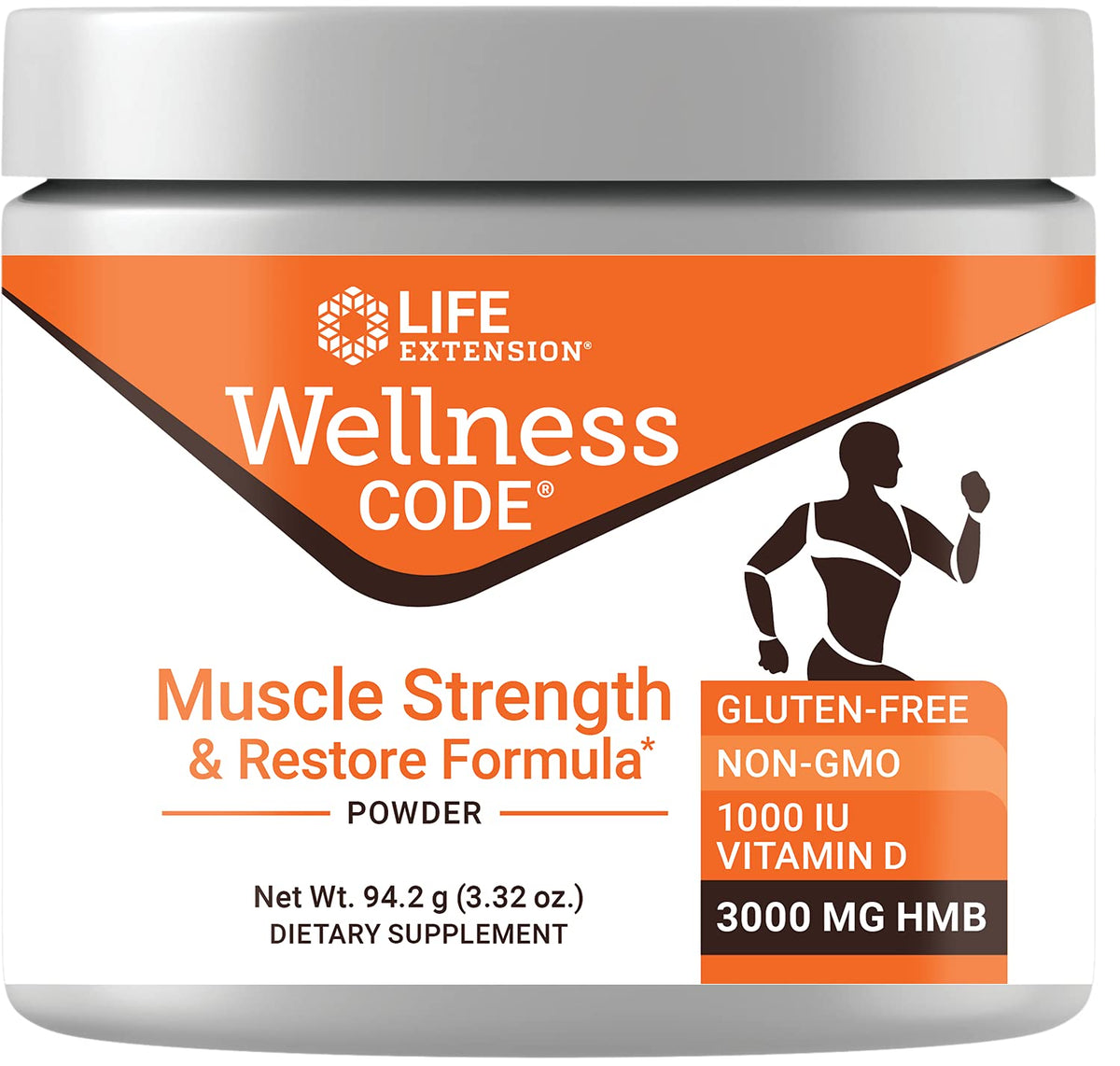 Life Extension envase frontal mostrando nombre y tamaño, claridad de producto