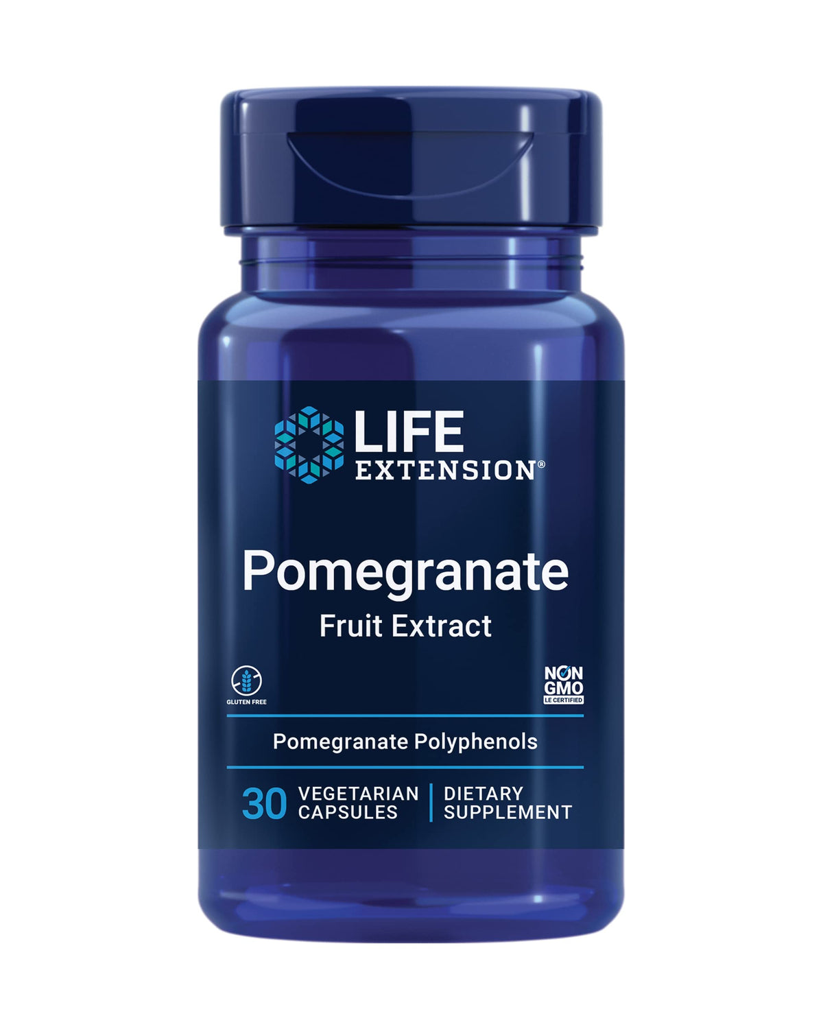 Life Extension envase frontal mostrando 30 cápsulas y beneficios claros