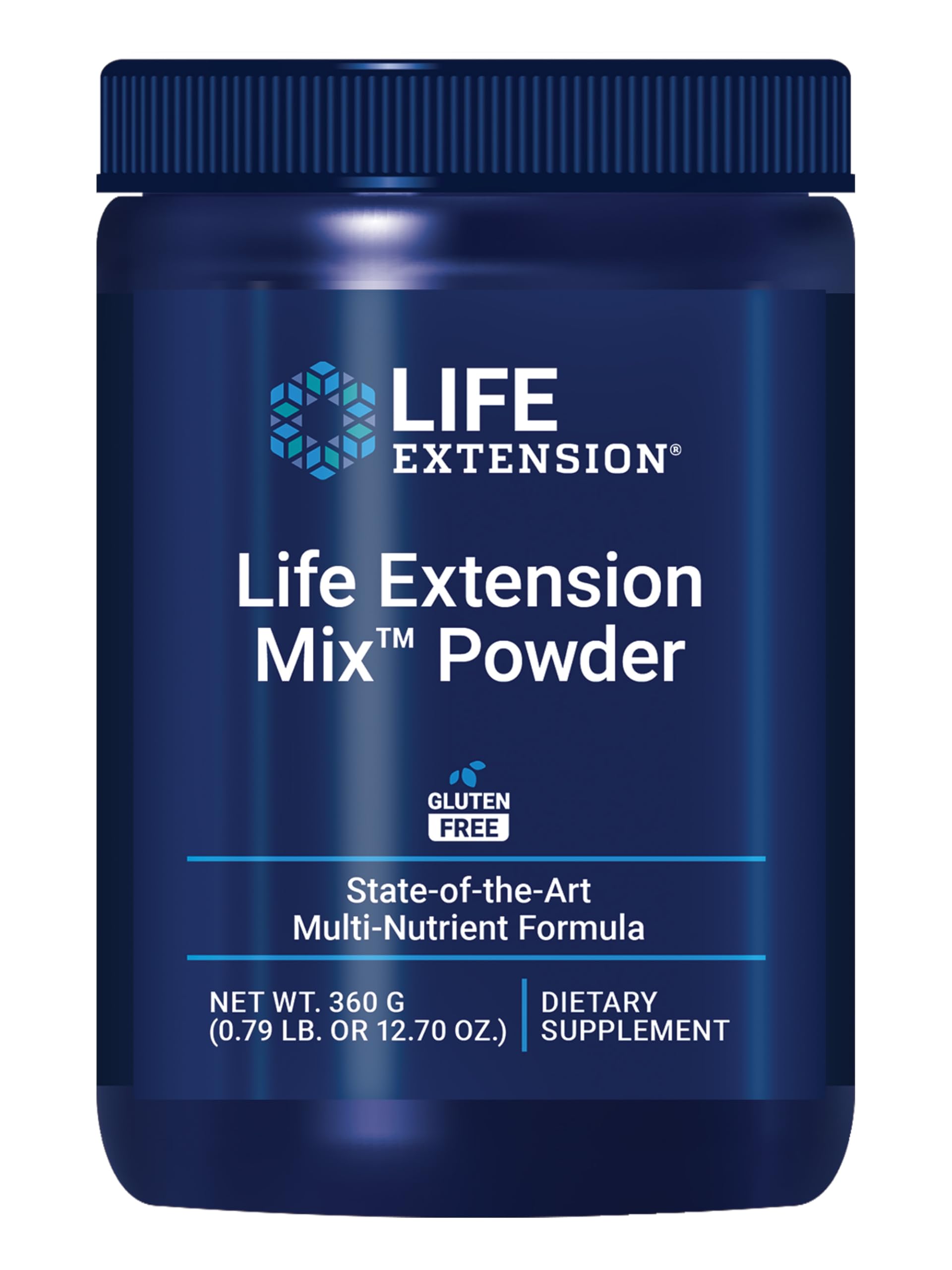 Life Extension envase frontal mostrando la marca y tamaño, claridad sobre la fórmula