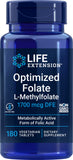 Life Extension frente del envase mostrando 180 tabletas y etiqueta clara