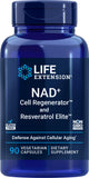 Life Extension envase frontal mostrando 90 cápsulas y etiquetado claro para información