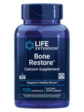 Life Extension frasco Bone Restore frente mostrando etiqueta y beneficios