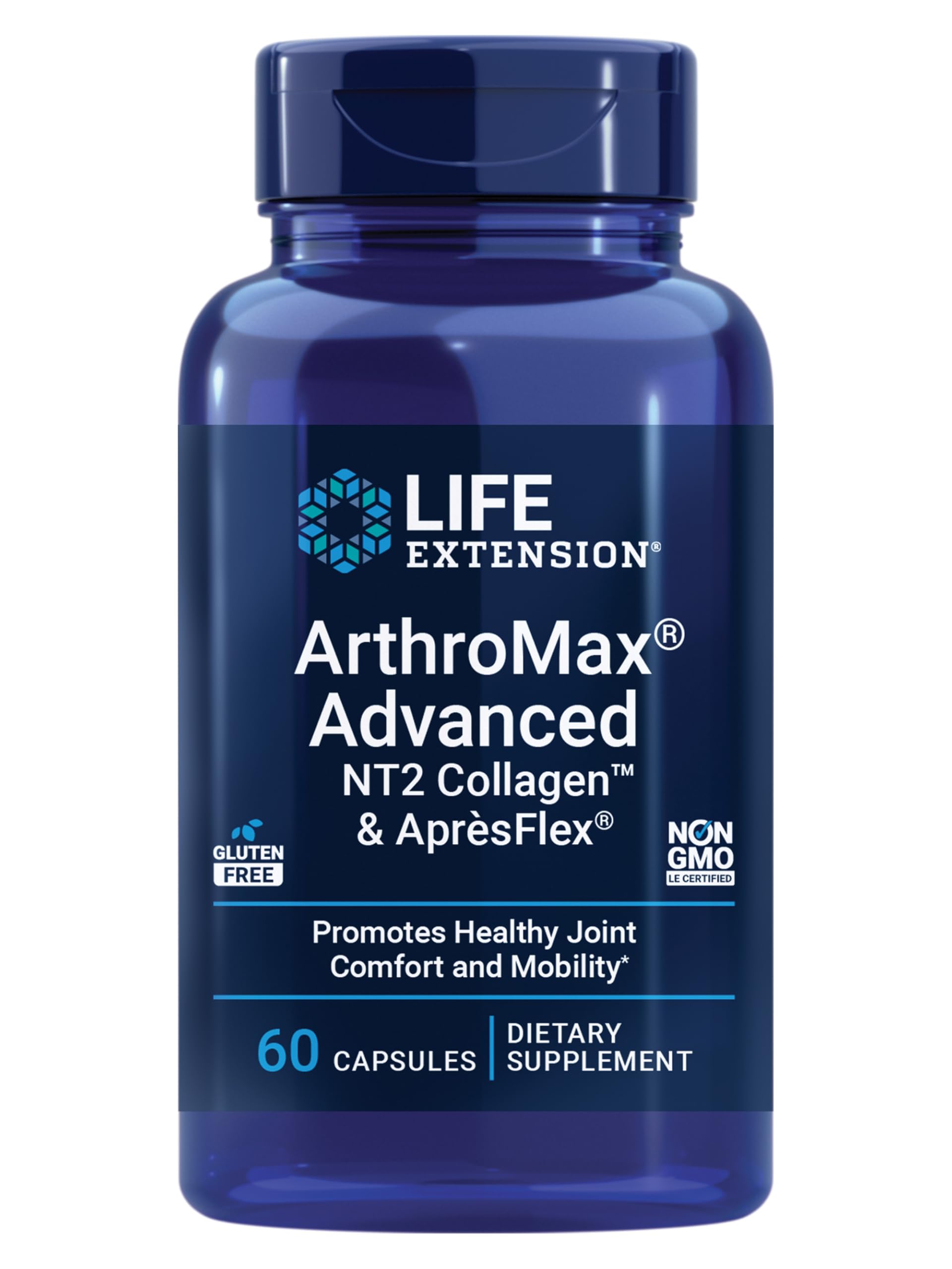 Life Extension frasco frontal mostrando etiqueta y beneficios visibles