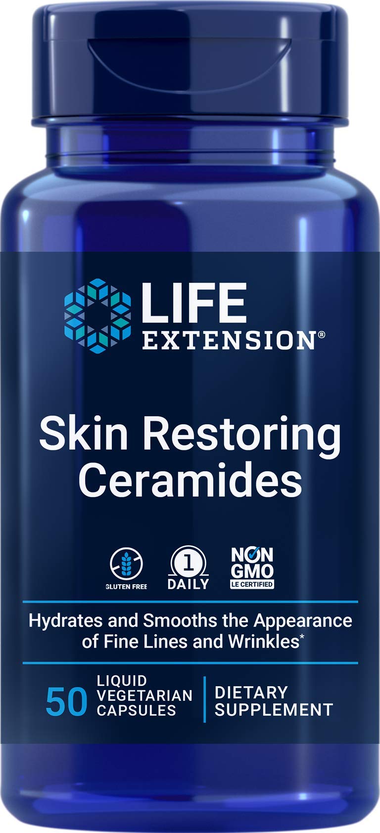 Life Extension frente del envase mostrando marca y beneficio hidratación