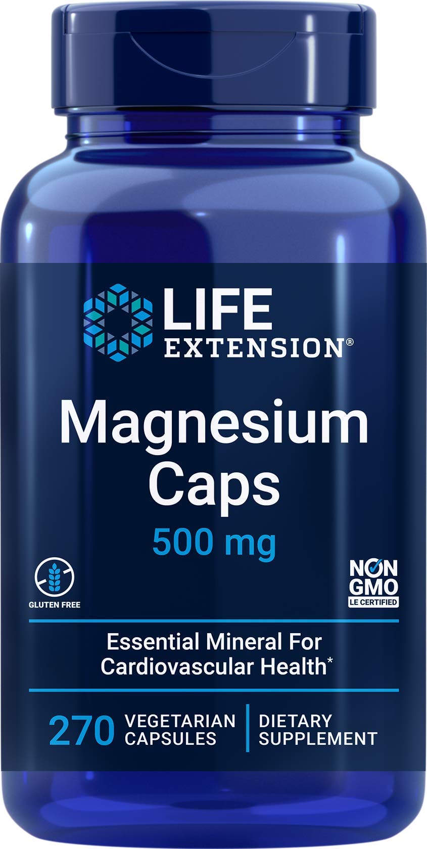 Life Extension vista frontal del envase que muestra 270 cápsulas y conveniencia