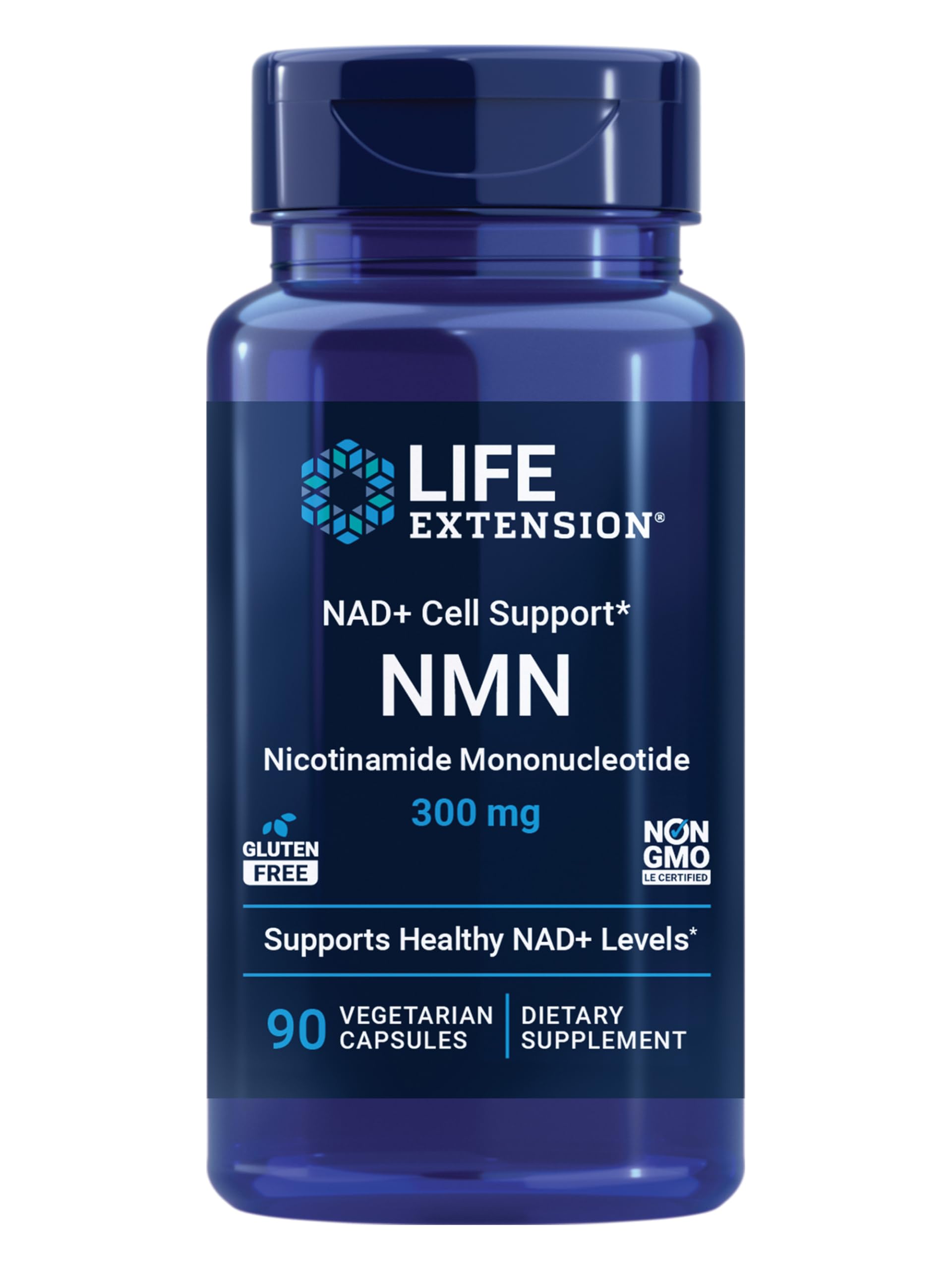 Life Extension envase frontal mostrando etiqueta y beneficio energético