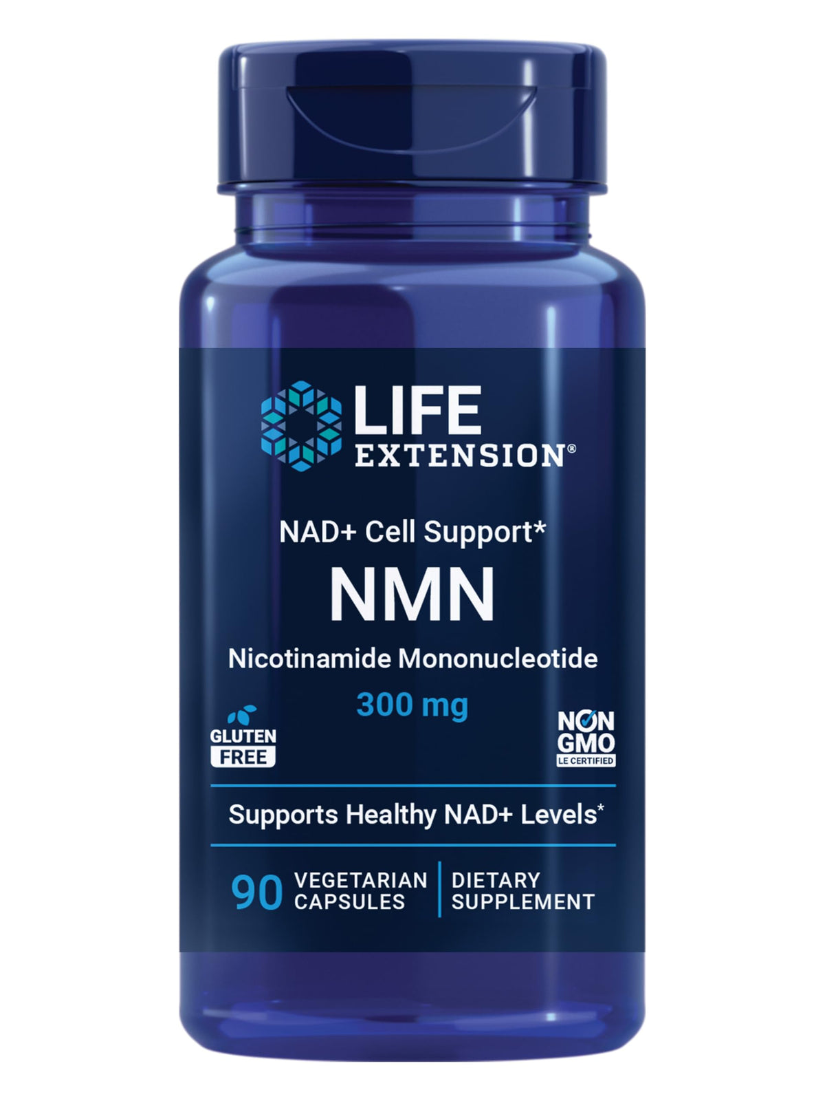 Life Extension envase frontal mostrando etiqueta y beneficio energético