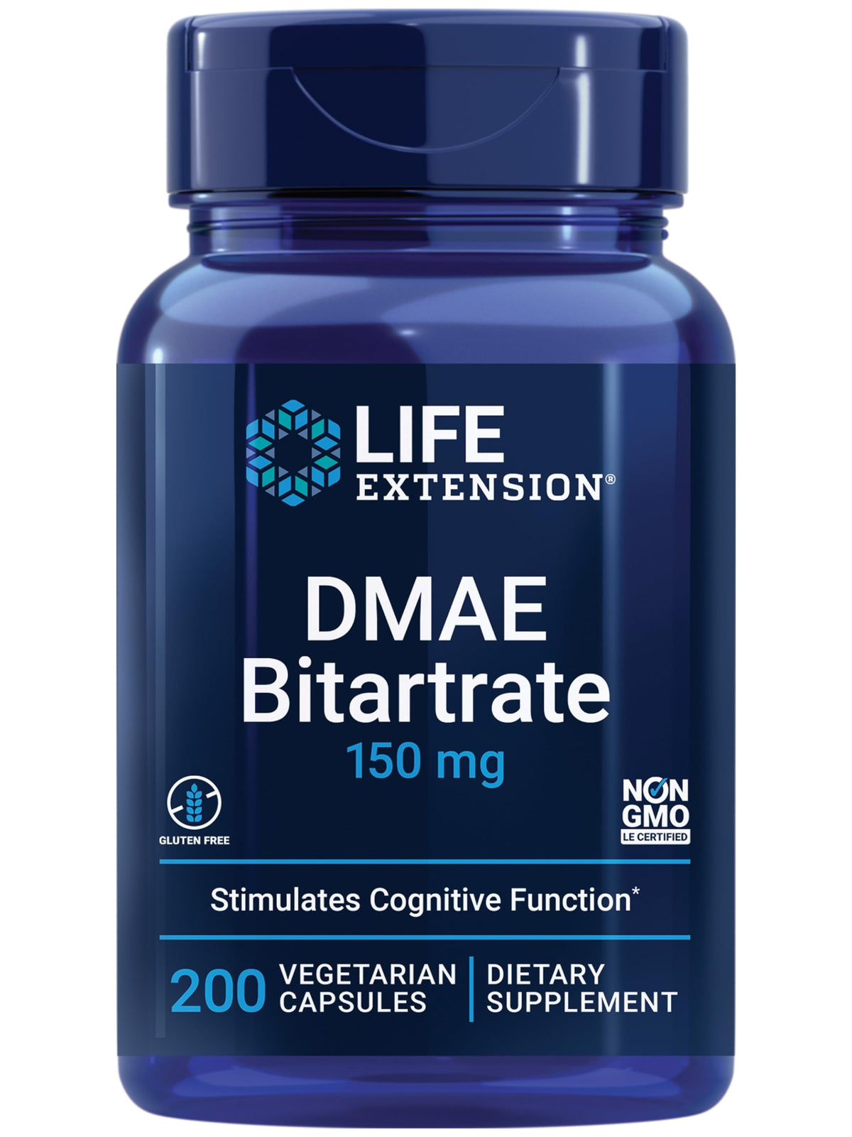 Life Extension envase frontal mostrando la etiqueta y beneficio cognitivo