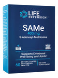 Life Extension envase frontal Same 400 mg mostrando la marca y beneficio de apoyo
