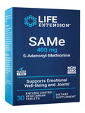 Life Extension envase frontal de SAMe 400 mg, claridad y confianza