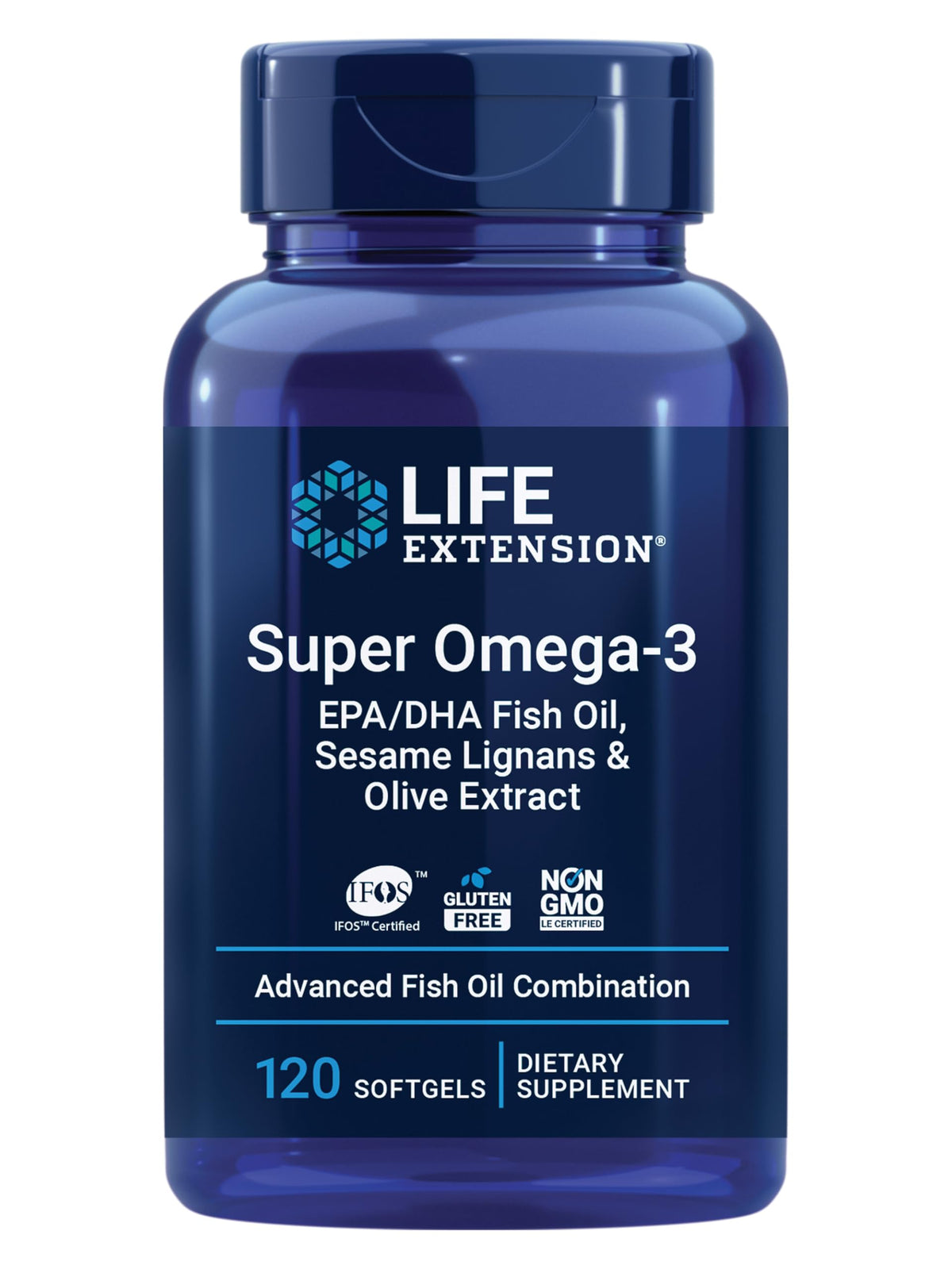 Life Extension frontal del envase mostrando la etiqueta y beneficios