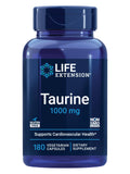 Life Extension botella frontal taurina 1000 mg mostrando etiqueta clara