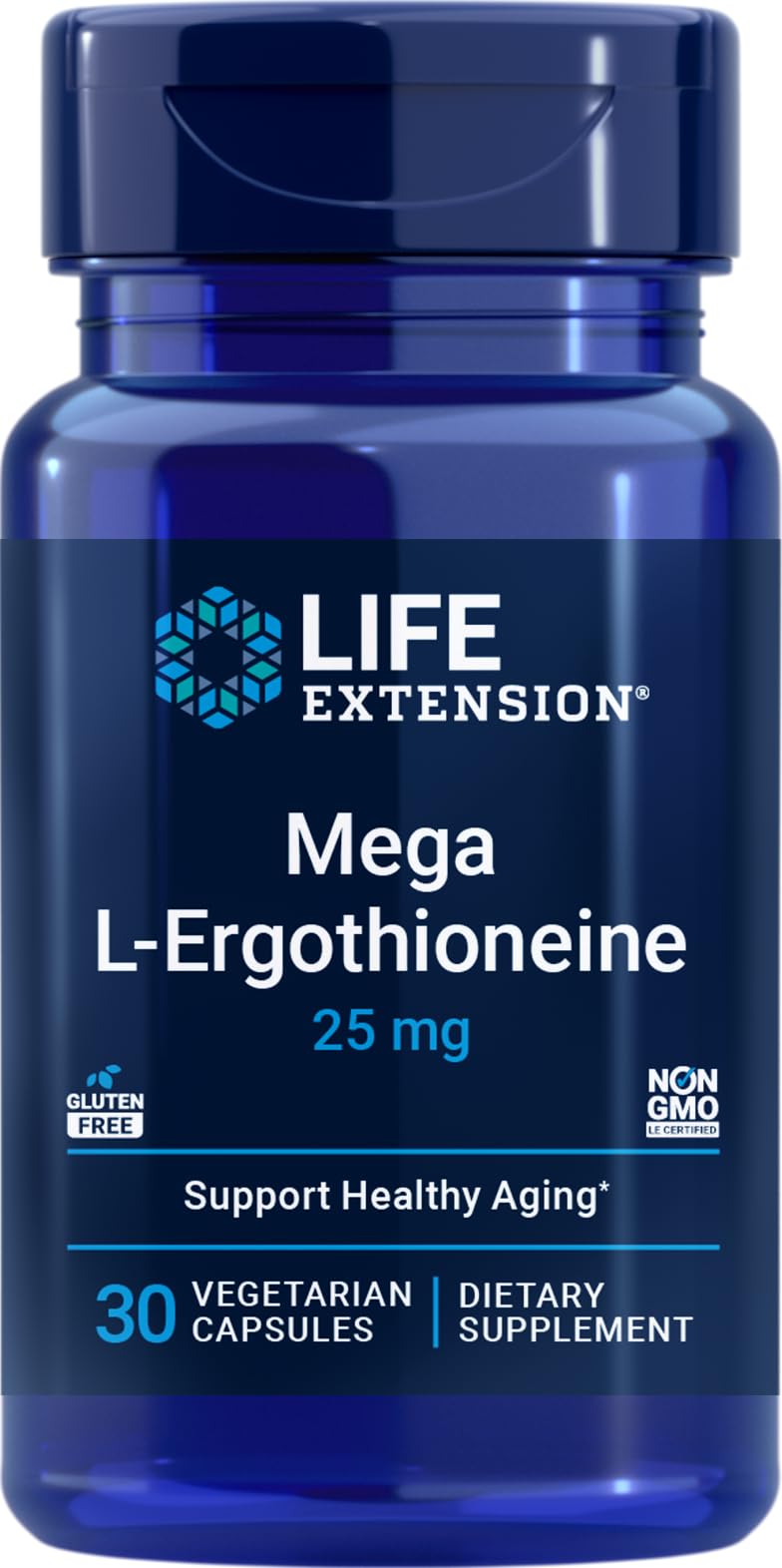 Life Extension frontal del envase mostrando diseño y dosis clara