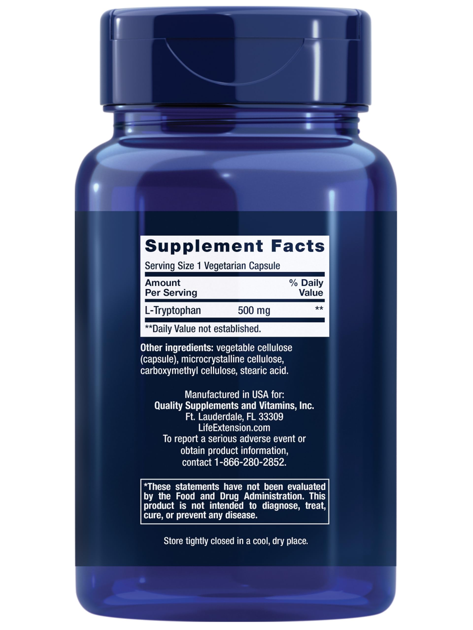 Life Extension cápsulas en mano destacando 500 mg por dosis y facilidad