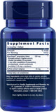 Life Extension primer plano de softgel MacuGuard destacando textura y absorción