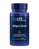 Life Extension frasco Migra-Eeze frente mostrando el envase y beneficio de confort craneal