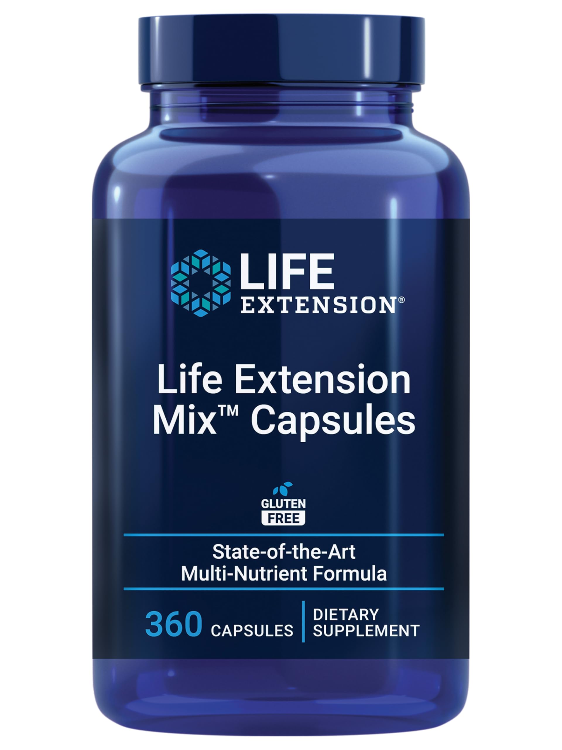 Life Extension envase frontal mostrando diseño y beneficio multinutrientes