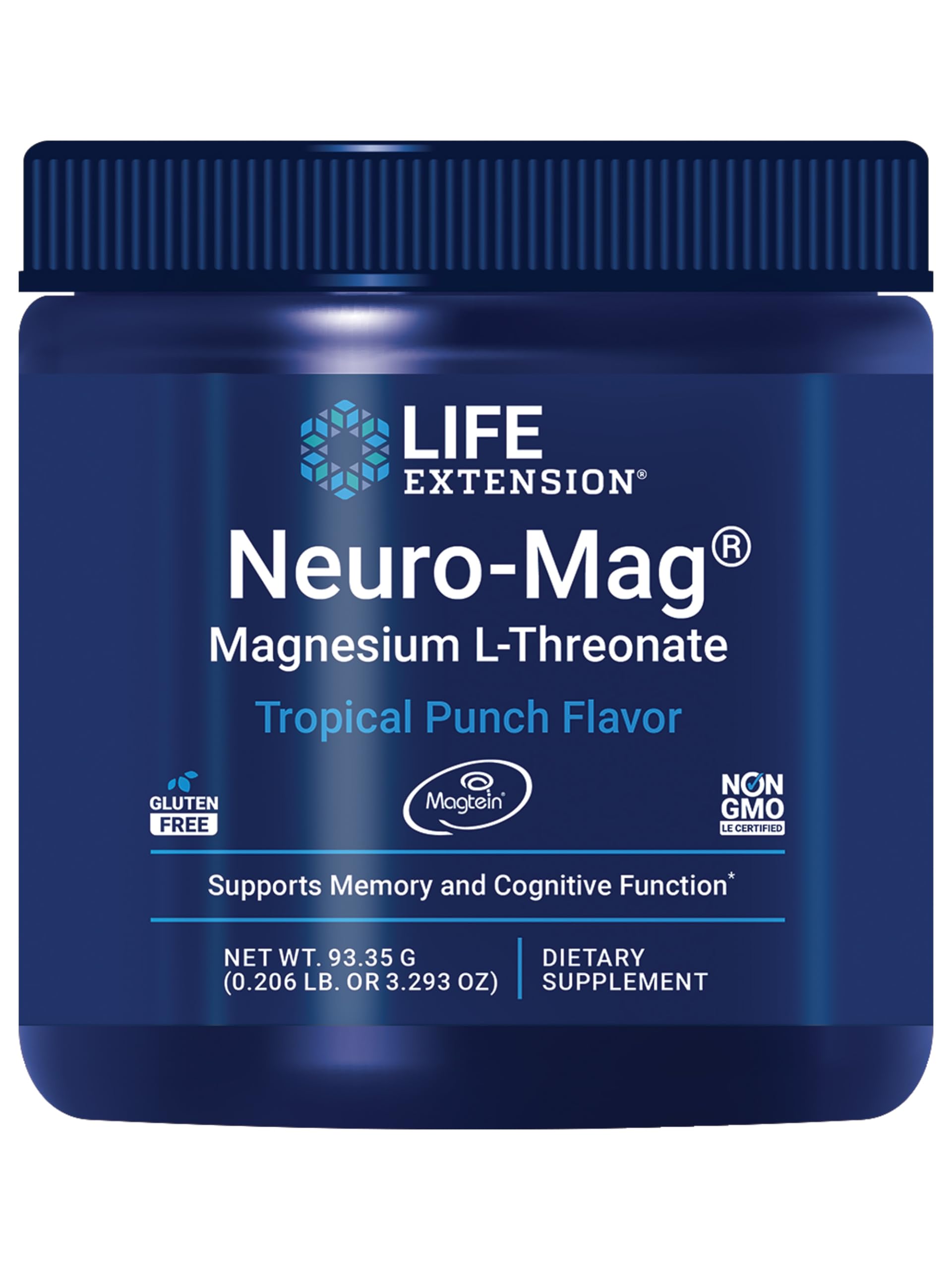 Life Extension frontal del envase que muestra el producto y beneficios clave