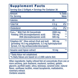 Life Extension ingredientes: aceite de pescado, semillas de sésamo y aceitunas