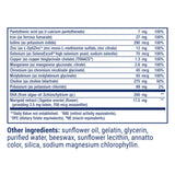 Life Extension etiqueta de ingredientes destacando folato 5‑MTHF y DHA