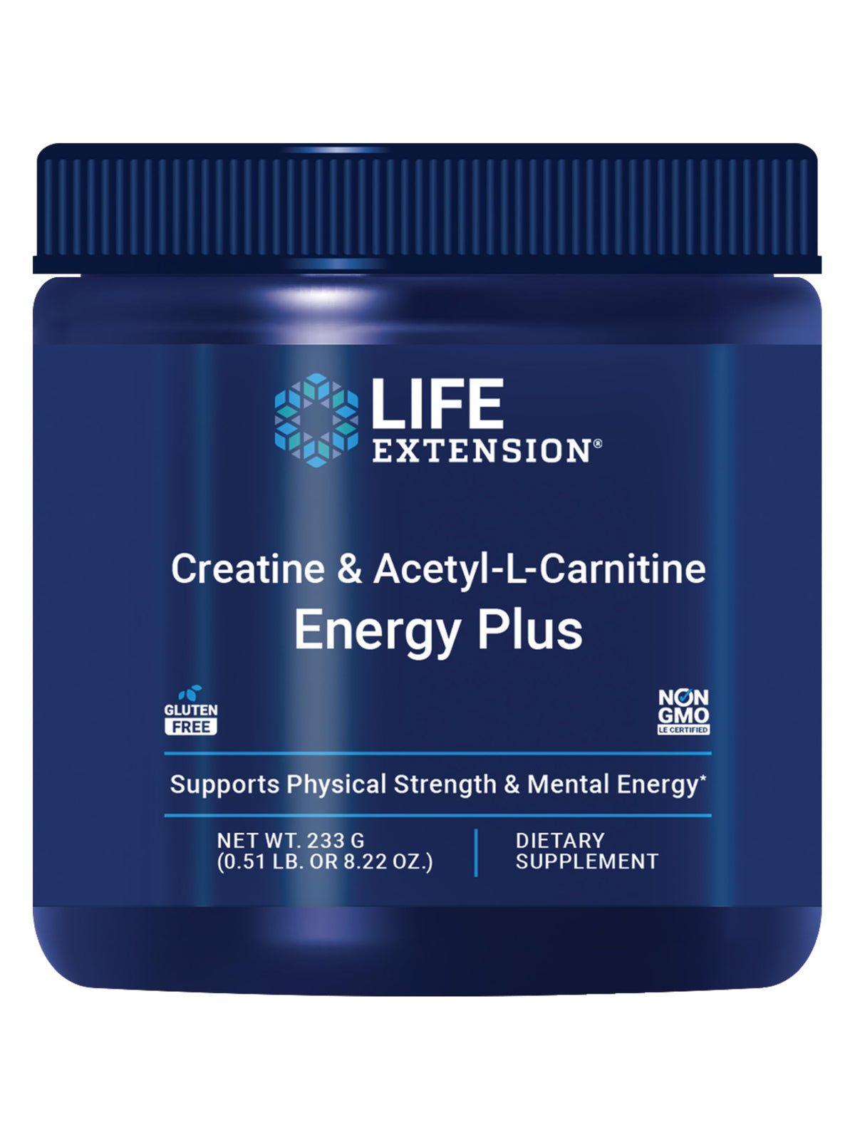 Life Extension vista frontal del envase mostrando etiqueta y beneficios