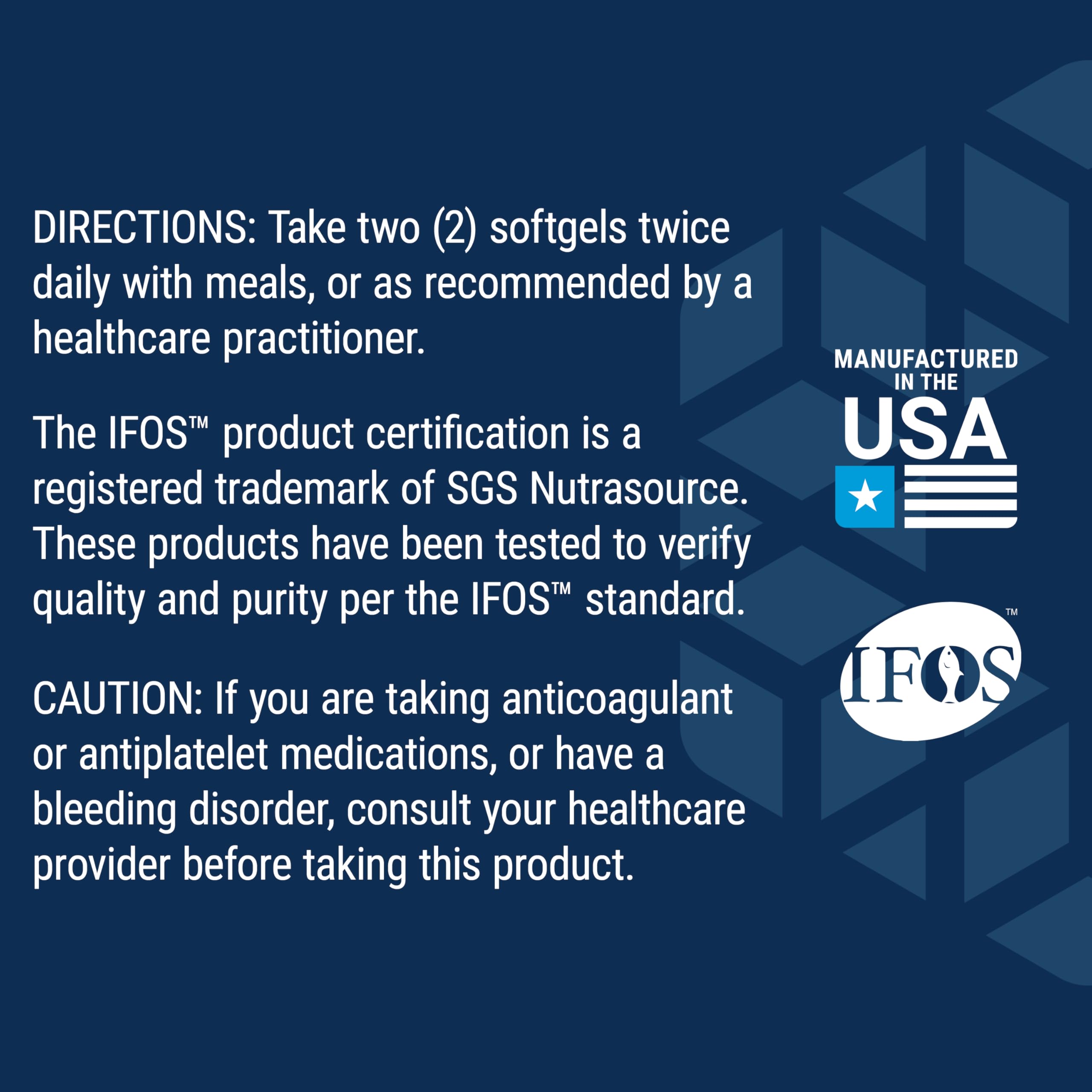 Life Extension certificado de análisis simulado que indica control de calidad