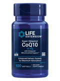 Life Extension frasco frontal mostrando diseño y 100 cápsulas blandas, claridad de marca y dosis