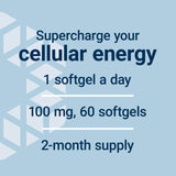 Life Extension softgel en mano para escala, ayuda a visualizar tamaño real