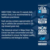 Life Extension sello vegetariano y sin gluten indicando idoneidad dietética