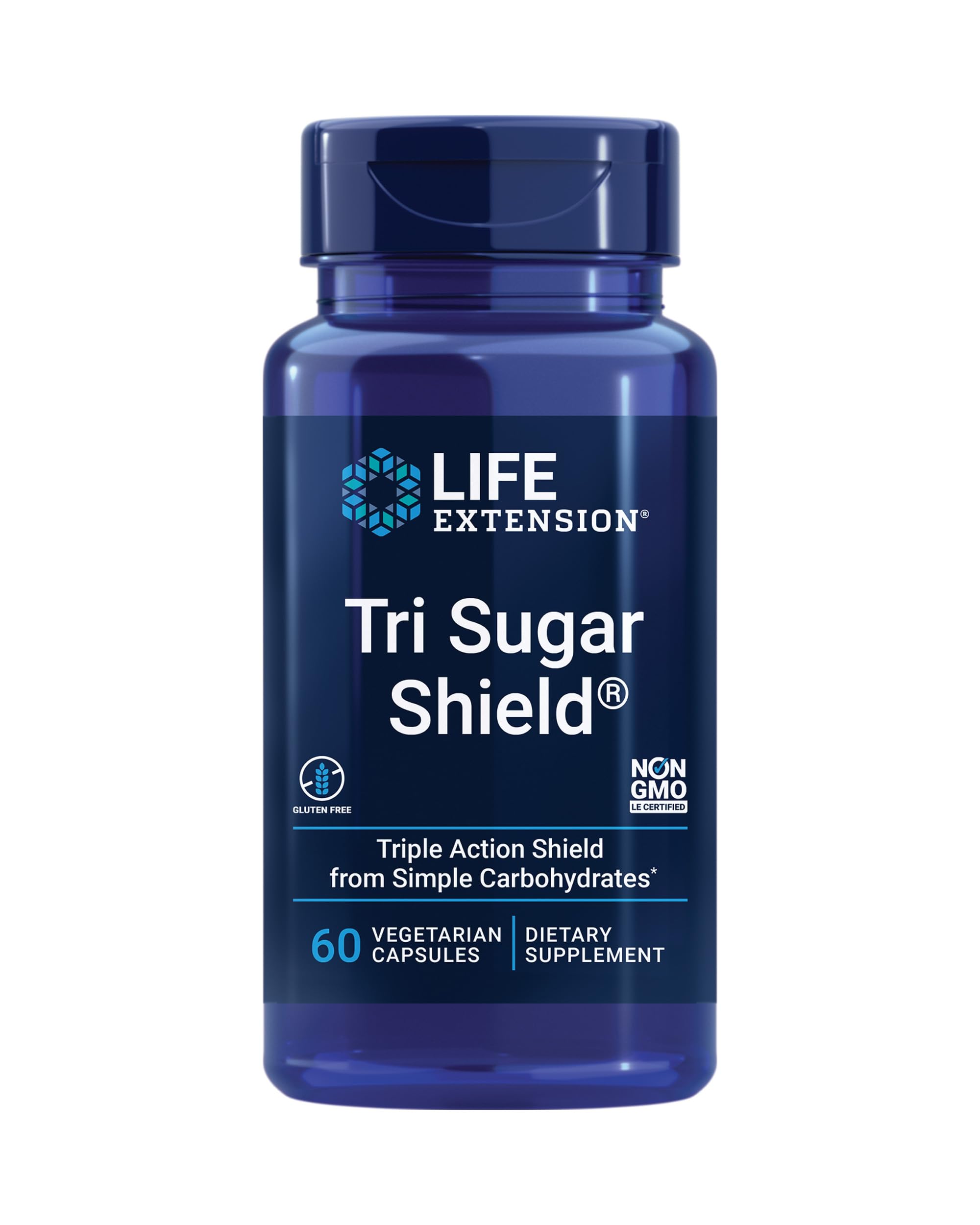 Life Extension frasco frontal del producto mostrando diseño y beneficio de apoyo al metabolismo