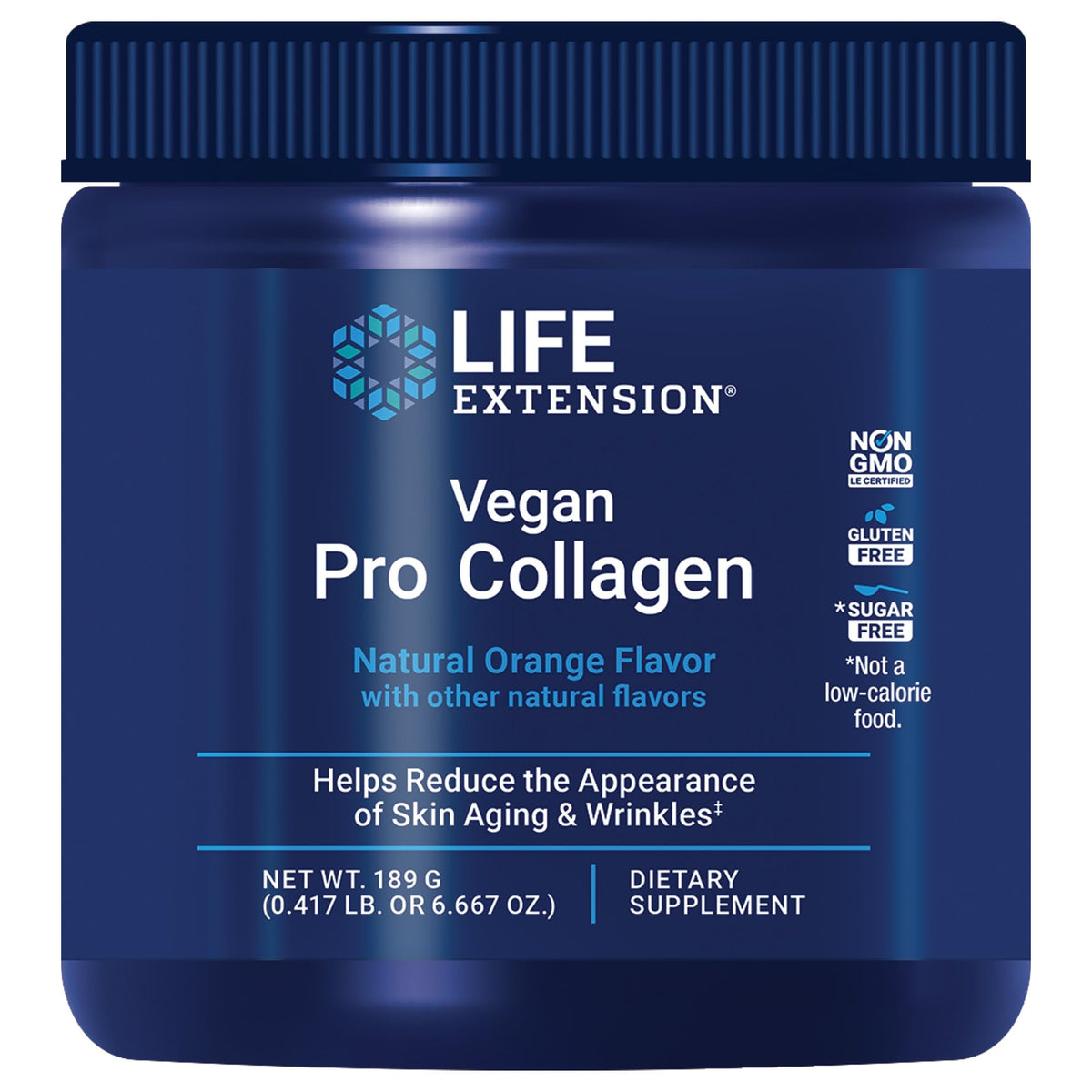 Life Extension envase frontal mostrando diseño y beneficios del producto