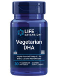 Life Extension frasco frontal mostrando etiquetas y beneficio vegano